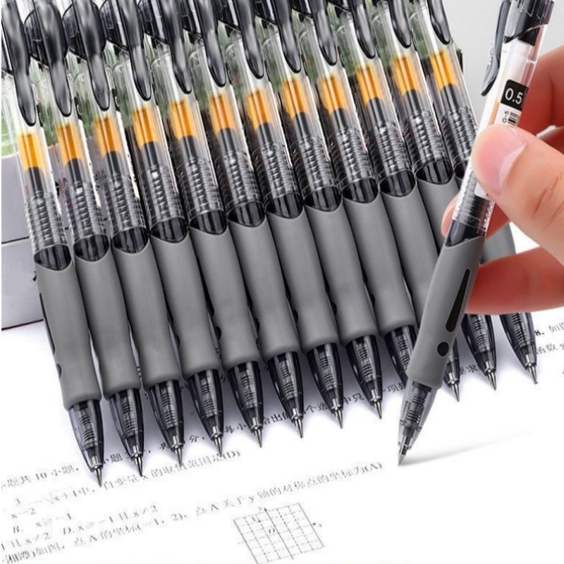 School Supplies - 13/30pcs Retractable Gel Pens Set Black/Red/Blue