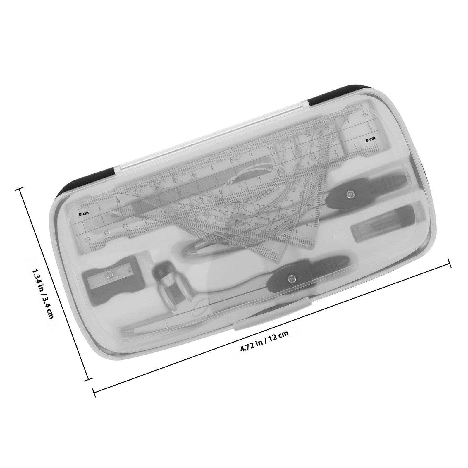 1Set Geometry Drawing Set with - Math Geometry Set With Compass 评论和价格