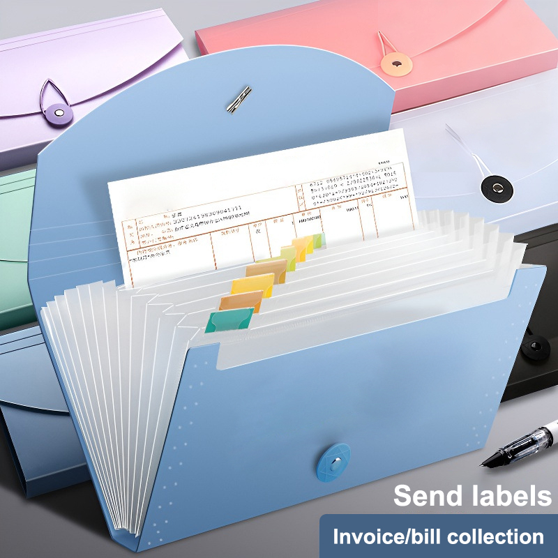 ~13 Pockets Expanding File Fol - Expandable Accordion File Folder 13 Pockets 评论和价格