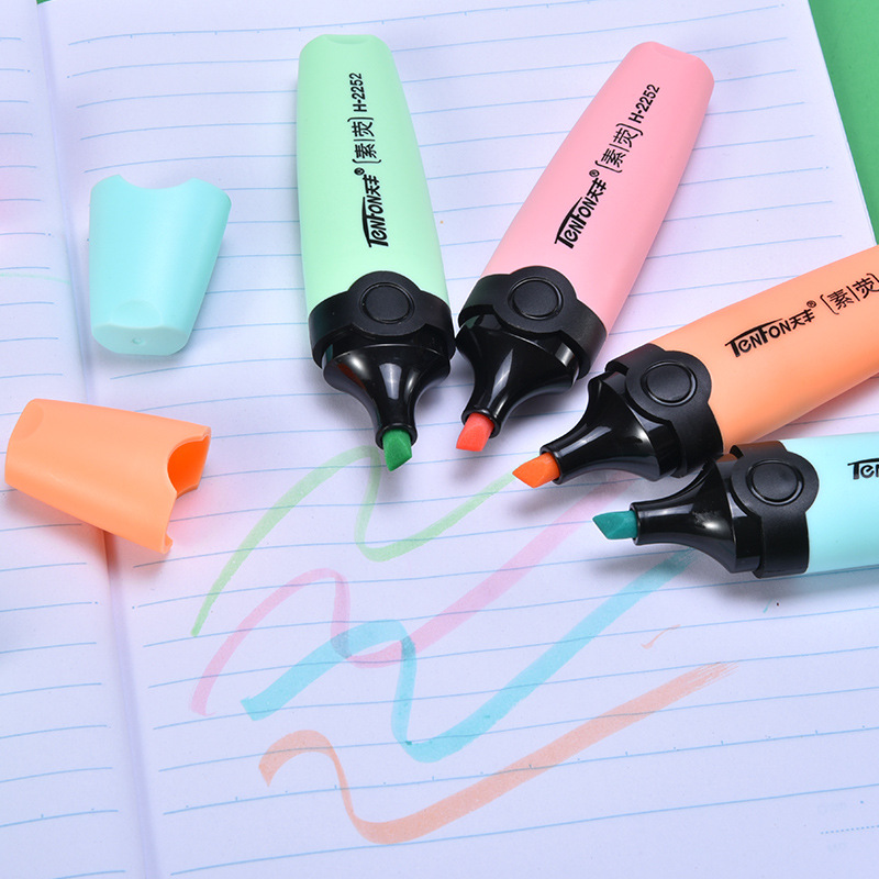 6 Pcs/set Highlighter Pastel C - Pastel Highlighter Set Double Ended 评论和价格